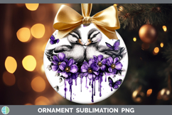 GorgeousFarm Purple Drips Ornament design.