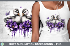 GorgeousFarm Purple Drips Shirt design.