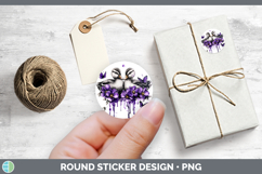 GorgeousFarm Purple Drips Stickers design.