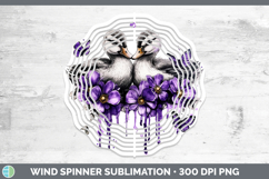 GorgeousFarm Purple Drips Wind Spinner design.