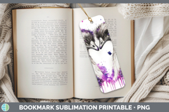 GorgeousFarm Purple Drips Bookmark design.