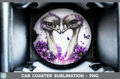 GorgeousFarm Purple Drips Car Coaster design.