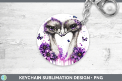 GorgeousFarm Purple Drips Keychain design.