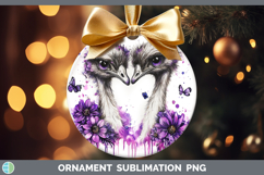 GorgeousFarm Purple Drips Ornament design.