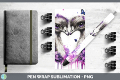 GorgeousFarm Purple Drips Pen Wrap design.