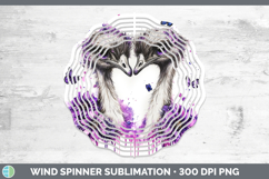 GorgeousFarm Purple Drips Wind Spinner design.