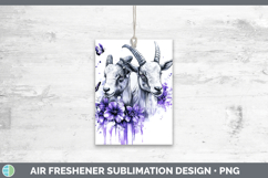 GorgeousFarm Purple Drips Air Freshener design.