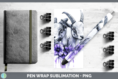 GorgeousFarm Purple Drips Pen Wrap design.