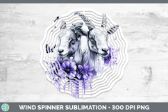 GorgeousFarm Purple Drips Wind Spinner design.