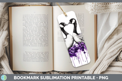 GorgeousFarm Purple Drips Bookmark design.