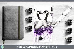 GorgeousFarm Purple Drips Pen Wrap design.