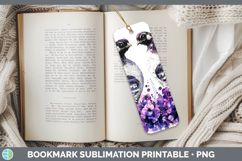 GorgeousFarm Purple Drips Bookmark design.