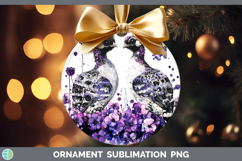 GorgeousFarm Purple Drips Ornament design.