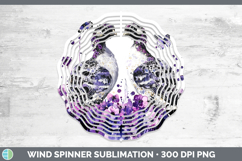 GorgeousFarm Purple Drips Wind Spinner design.