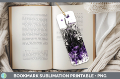GorgeousFarm Purple Drips Bookmark design.