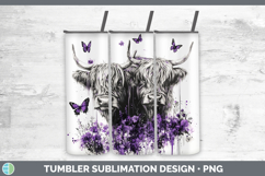 GorgeousFarm Purple Drips Tumbler design.