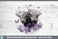 GorgeousFarm Purple Drips Wind Spinner design.