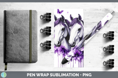 GorgeousFarm Purple Drips Pen Wrap design.