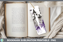GorgeousFarm Purple Drips Bookmark design.