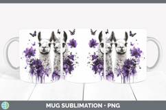 GorgeousFarm Purple Drips Mug Wrap design.