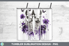 GorgeousFarm Purple Drips Tumbler design.