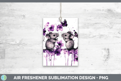 GorgeousFarm Purple Drips Air Freshener design.
