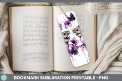 GorgeousFarm Purple Drips Bookmark design.