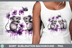 GorgeousFarm Purple Drips Shirt design.