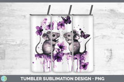GorgeousFarm Purple Drips Tumbler design.