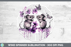GorgeousFarm Purple Drips Wind Spinner design.