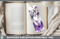 GorgeousFarm Purple Drips Bookmark design.