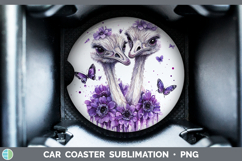 GorgeousFarm Purple Drips Car Coaster design.