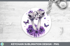 GorgeousFarm Purple Drips Keychain design.