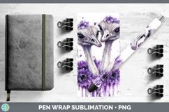 GorgeousFarm Purple Drips Pen Wrap design.