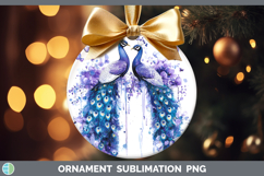 GorgeousFarm Purple Drips Ornament design.