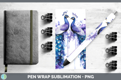 GorgeousFarm Purple Drips Pen Wrap design.
