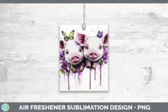 GorgeousFarm Purple Drips Air Freshener design.