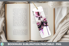GorgeousFarm Purple Drips Bookmark design.