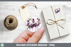 GorgeousFarm Purple Drips Stickers design.