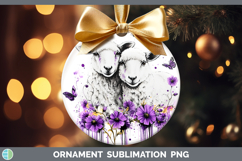 GorgeousFarm Purple Drips Ornament design.