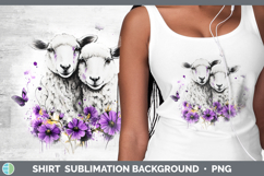 GorgeousFarm Purple Drips Shirt design.