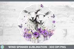 GorgeousFarm Purple Drips Wind Spinner design.