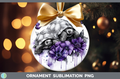 GorgeousFarm Purple Drips Ornament design.