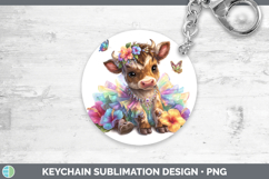 GorgeousFarm Rainbow Summer Keychain design.