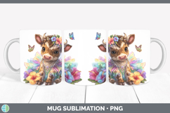 GorgeousFarm Rainbow Summer Mug Wrap design.