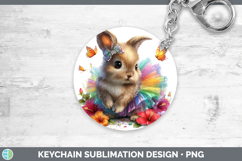 GorgeousFarm Rainbow Summer Keychain design.