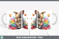 GorgeousFarm Rainbow Summer Mug Wrap design.
