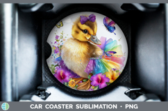 GorgeousFarm Rainbow Summer Car Coaster design.