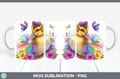 GorgeousFarm Rainbow Summer Mug Wrap design.