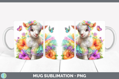 GorgeousFarm Rainbow Summer Mug Wrap design.